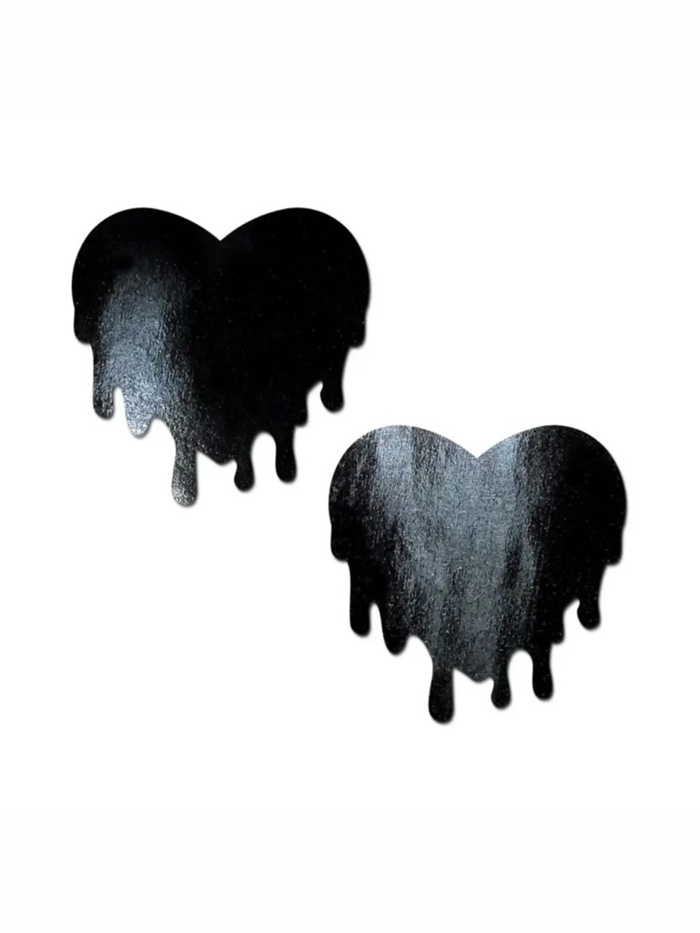 Melty Heart: Patent Leather Fetish Vinyl Melty Heart Nipple Pasties by Pastease®